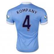 Manchester City Home Soccer Jersey 2015-16 KOMPANY #4