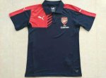 Arsenal Soccer Jersey Polo Black&Red 15/16