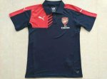 Arsenal Soccer Jersey Polo Black&Red 15/16