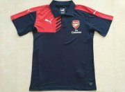 Arsenal Soccer Jersey Polo Black&Red 15/16