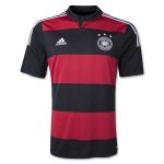 2014 World Cup Germany Away Black&Red Soccer Jersey Shirt