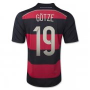 14-15 Germany Away GOTZE #19 Soccer Jersey