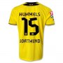 13-14 Borussia Dortmund #15 HUMMELS Home Jersey Shirt