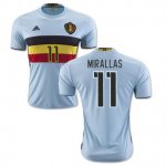 Belgium Away Soccer Jersey 2016 Mirallas 11