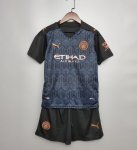 Children Manchester City Away Soccer Uniforms 2020/21