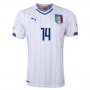 14-15 Italy Away EL SHAARAWY #14 Soccer Jersey