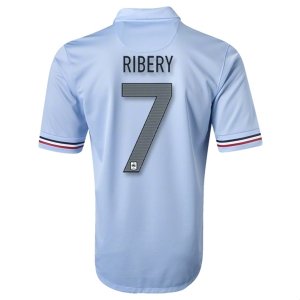 2013 France #7 RIBERY Away Blue Soccer Jersey Shirt