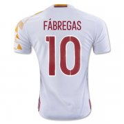 Spain Away Soccer Jersey 2016 FABREGAS #10