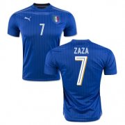Italy Home Soccer Jersey 2016 7 Zaza