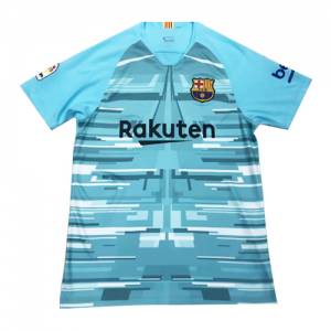 19/20 Barcelona Goalkeeper Blue Soccer Jerseys Shirt