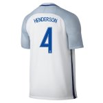 England Home Soccer Jersey 2016 HENDERSON #4