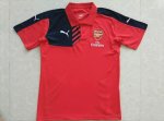 Arsenal Soccer Jersey Polo Red&Black 15/16