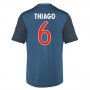 13-14 Bayern Munich #6 Thiago Away Black&Blue Jersey Shirt