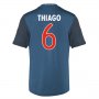 13-14 Bayern Munich #6 Thiago Away Black&Blue Jersey Shirt