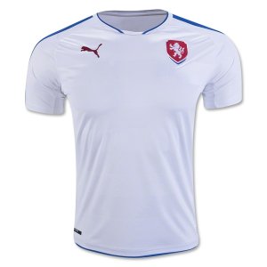 Czech Republic Away Soccer Jersey 2016 Euro