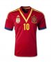 2013 Spain #10 FABREGAS Red Home Replica Soccer Jersey Shirt