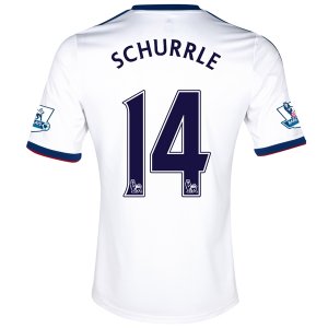 13-14 Chelsea #14 SCHURRLE White Away Soccer Jersey Shirt