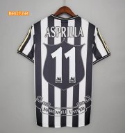 ASPRILLA #11 Retro Newcastle United Home Soccer Jersey 1997/99