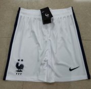 France Home White Soccer Shorts 2020/21