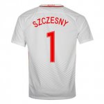 Poland Home Soccer Jersey 2016 Szczesny 1