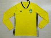 Sweden Home Soccer Jersey LS 2018 World Cup