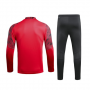 AC Milan Red Zipper Sweat Shirt Kit 19/20 (Top+Trouser)