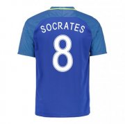 Brazil Away Soccer Jersey 2016 Socrates 8