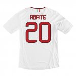 13-14 AC Milan #20 Abate Away White Soccer Shirt