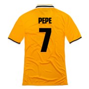 13-14 Juventus #7 Pepe Away Yellow Jersey Shirt