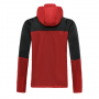 19/20 AC Milan Red Hoodie Windrunner Jacket