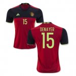 Belgium Home Soccer Jersey 2016 Denayer 15