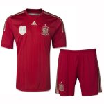 2014 Spain Home Red Jersey Kit(Shirt+Shorts)