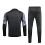 Manchester City Black Zipper Sweat Shirt Kit 19/20 (Top+Trouser)