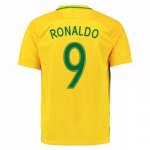 Brazil Home Soccer Jersey 2016/17 Ronaldo 9