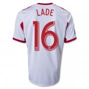 13-14 Red Bulls #16 LADE Home White Soccer Jersey Shirt