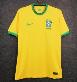 Brazil Home Soccer Jersey Yellow 2020