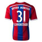 Bayern Munich 14/15 SCHWEINSTEIGER #31 Home Soccer Jersey