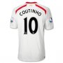 13-14 Liverpool #10 COUTINHO Away White Soccer Jersey Shirt