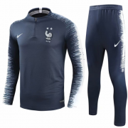 2 Stars 2018 France Strike Training Top Blue and Pants