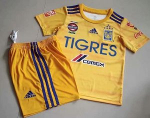 Children Tigres Home Soccer Suits 2019/20 Shirt and Shorts