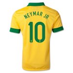 13/14 Brazil #10 NEYMAR JR Yellow Home Jersey Shirt