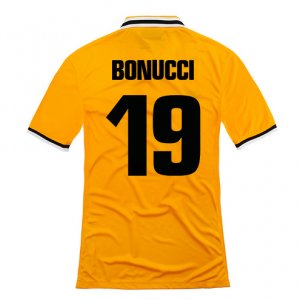 13-14 Juventus #19 Bonucci Away Yellow Jersey Shirt
