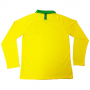 Brazil Home Yellow Long Sleeve Jerseys Shirt 2019