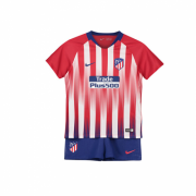 Kids 18-19 Atletico Madrid Home Jersey Kits