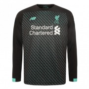 19/20 Liverpool Third Away Black&Green Long Sleeve Jerseys Shirt