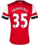 13/14 Arsenal #35 Frimpong Home Red Soccer Jersey Shirt