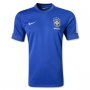 2013 Brazil #4 DAVID LUIZ Blue Away Jersey Shirt