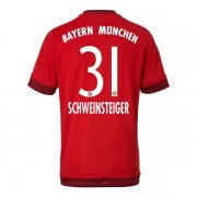 Bayern Munich Home Soccer Jersey 2015-16 SCHWEINSTEIGER #31