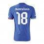 13-14 Italy #18 Montolivio Home Blue Soccer Jersey Shirt