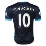 Manchester City Away Soccer Jersey 2015-16 KUN AGUERO #10